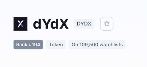 dydx token