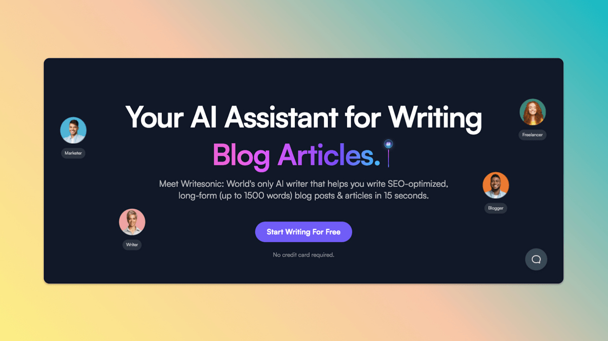 Writersonic Ai Writing Assistant